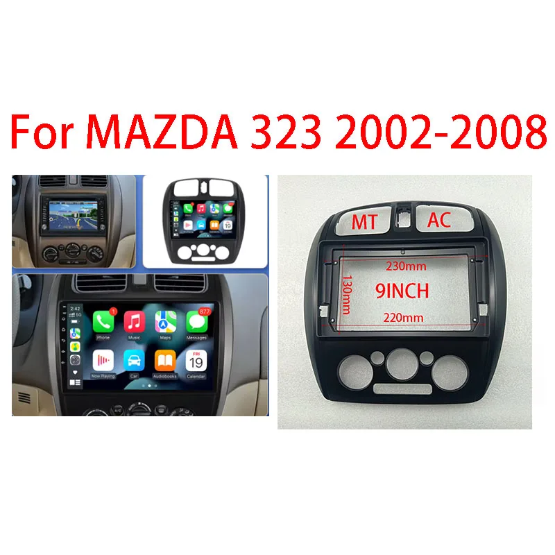 7/9 Inch Fascia For MAZDA 323 HAIMA FREEMA FORD LASER 2002-2008 Car Radio MP5 GPS Android Player Stereo Frame