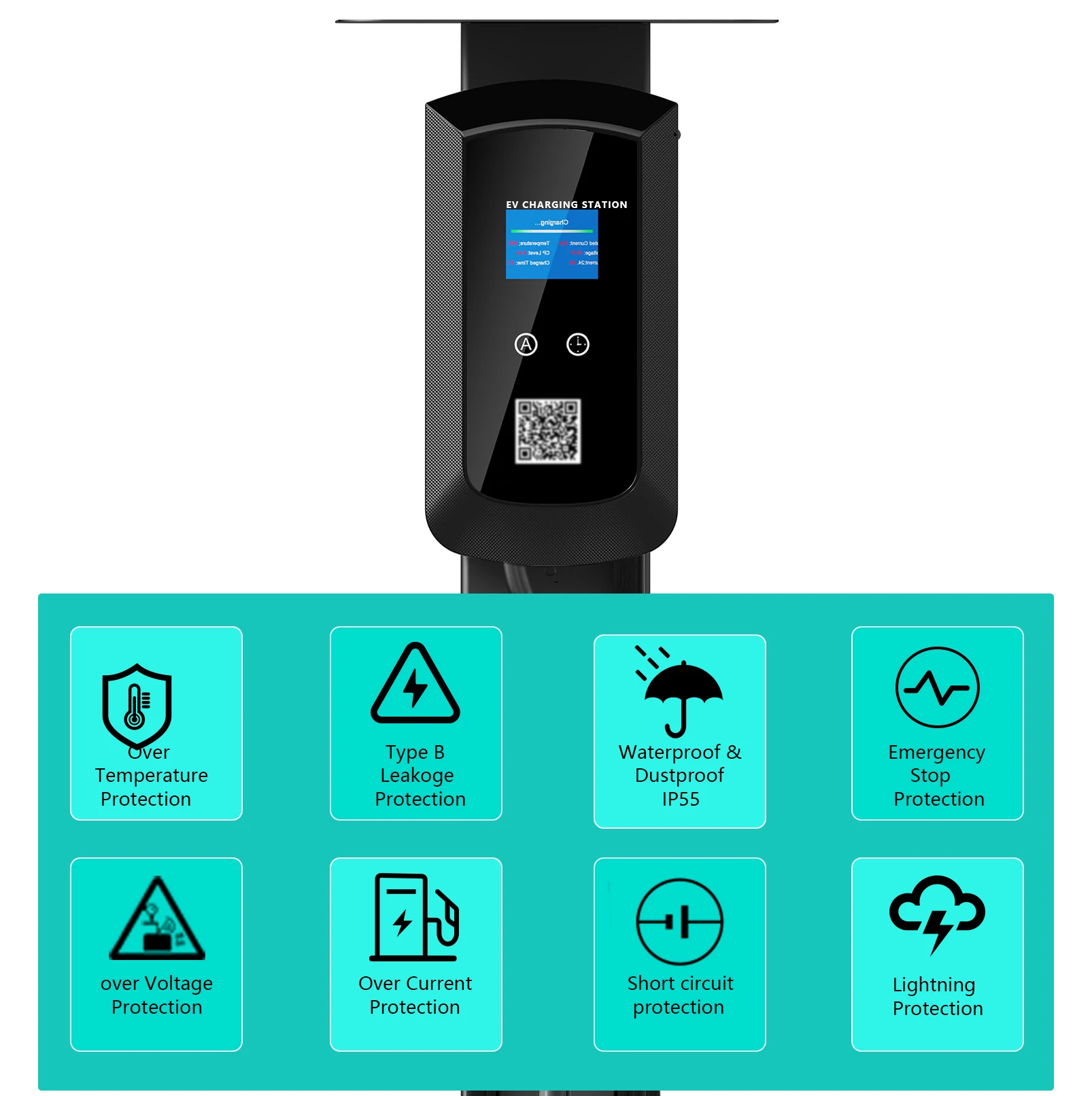 EV Fast Charge Station 120kw to 240kw CCS dc charging level 3 ev charger with POS