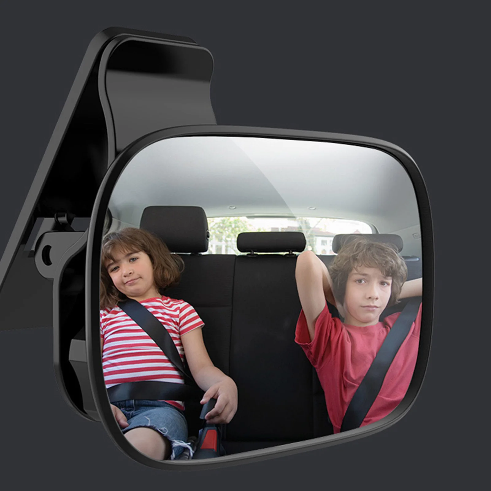 1 Pack Baby Blind Spot Mirror Clear Observation Design Adjustable Angle Rear Seat View Mirror for Car Vehicle Interior Use