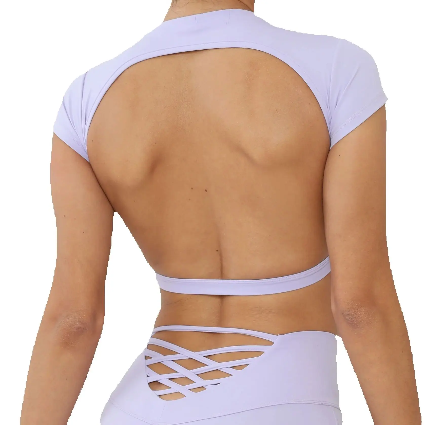 

Top Short Shirts Sports Backless Woman Gym Woman Fitness Sexy Crop Top Quick Clothing Yoga Breathable Workout Sportswear Woman