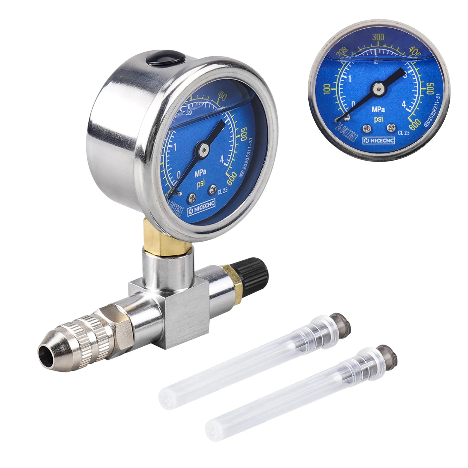 350 600PSI Shock Stikstofmeter Naald Vul Tool Voor Yamaha Polaris RZR CanAm Arctic Kat Sneeuwscooter KTM Honda Suzuki Kawasaki