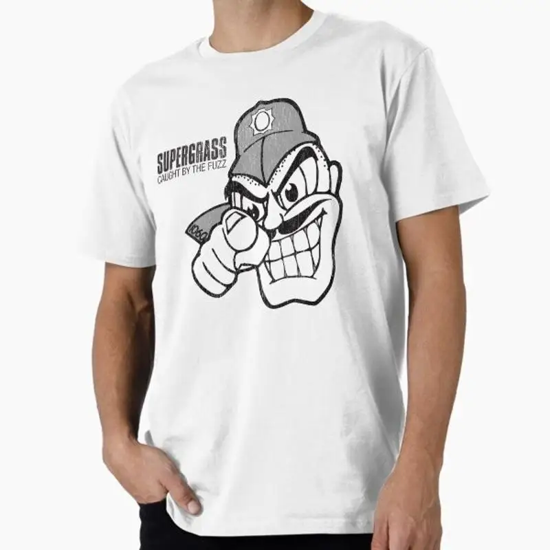 Supergrass Caught By The Fuzz T Shirt Made USA AUS M 2XL