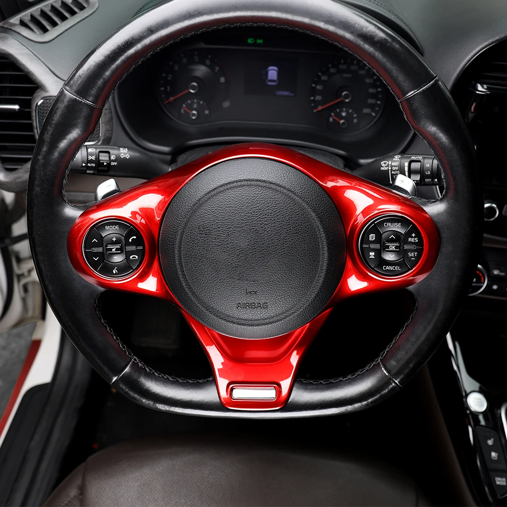 

Car Interior Accessories ABS Material GT Model Specific Auto Steering Wheel Decorative Frame for KIA Soul 2020-2025 LHD RHD