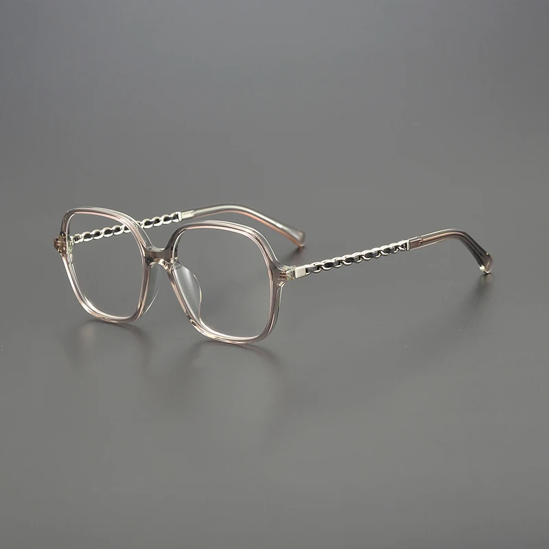 Big brand fashion literary square glasses frame retro niche trend large frame optical prescription myopia mirror round face