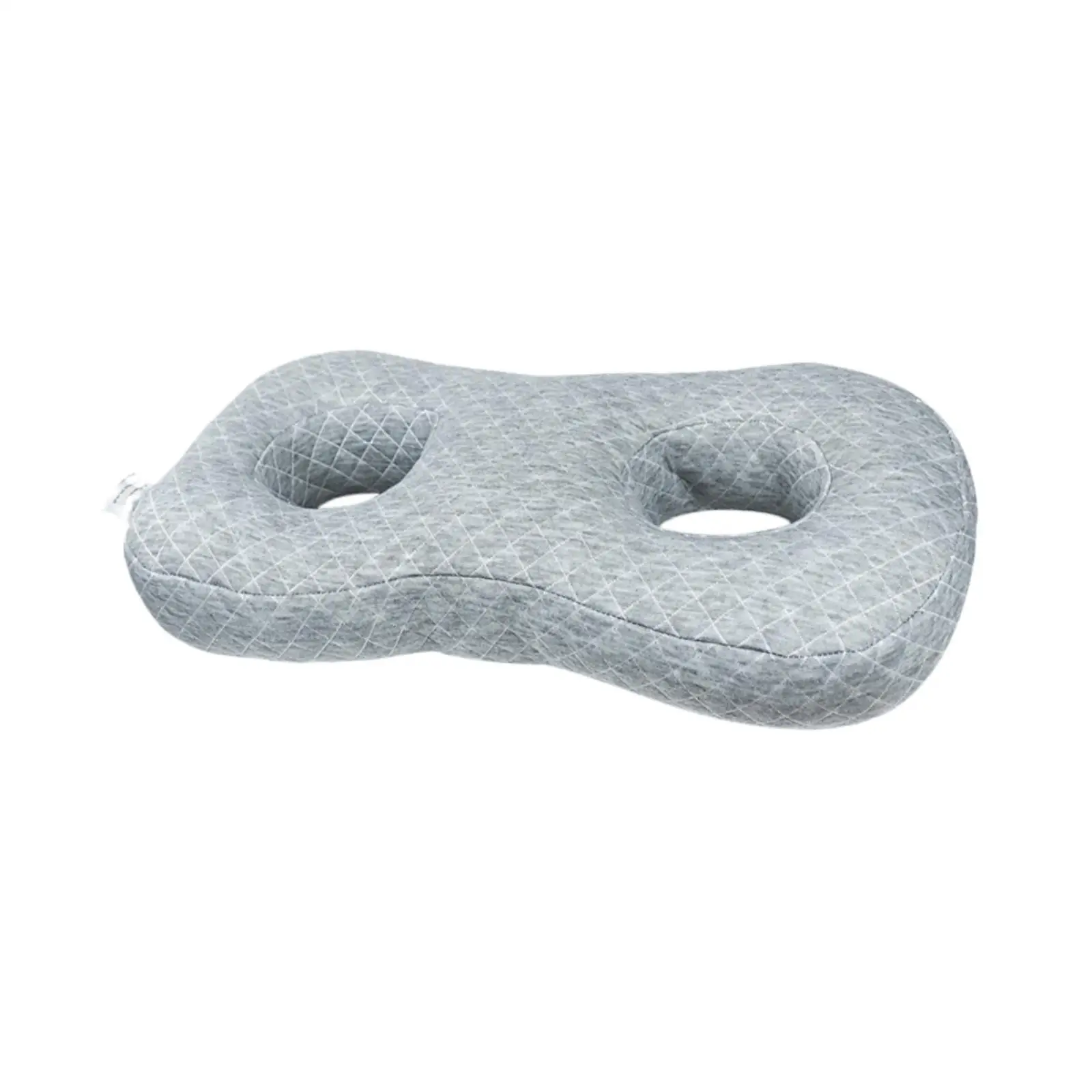 Ear piercing pillow with 2 holes, soft support cushion for earplugs