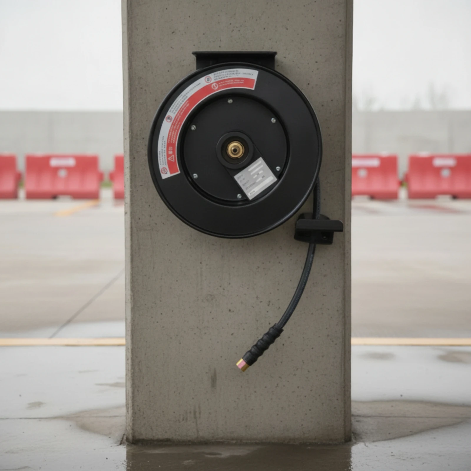 Pressure Washer Hose Reel with Wall Mount Compact Pressure Washer Hose Reel with Hand Crank Non-Rusting Fullstream