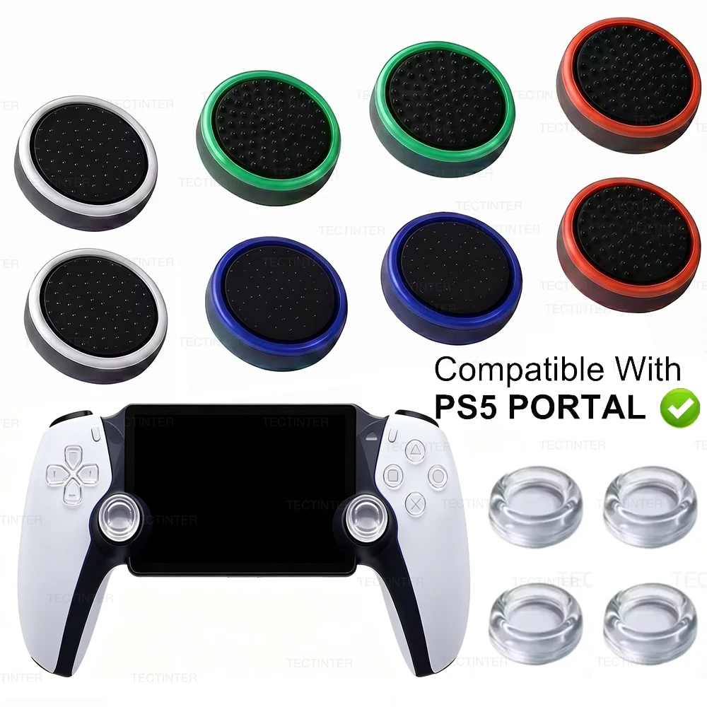 3D Analog For PS5 Portal Controller Thumb Grips Caps For NS/Lite Console For Steam/Rog Ally Silicone Joystick Cover