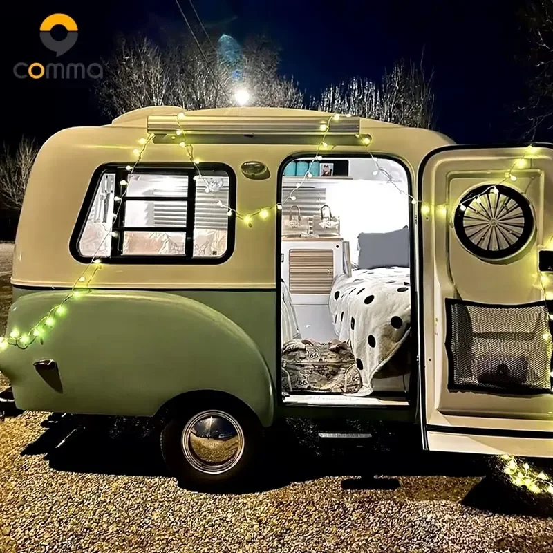 Fiberglass Travel Trailer for Off-Road Use Small Caravan DIY Camper RV for Sale