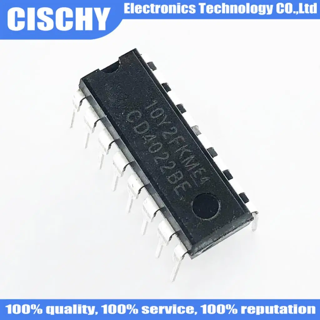 5pcs/lot CD4022BE CD4022B CD4022 DIP-14 In Stock