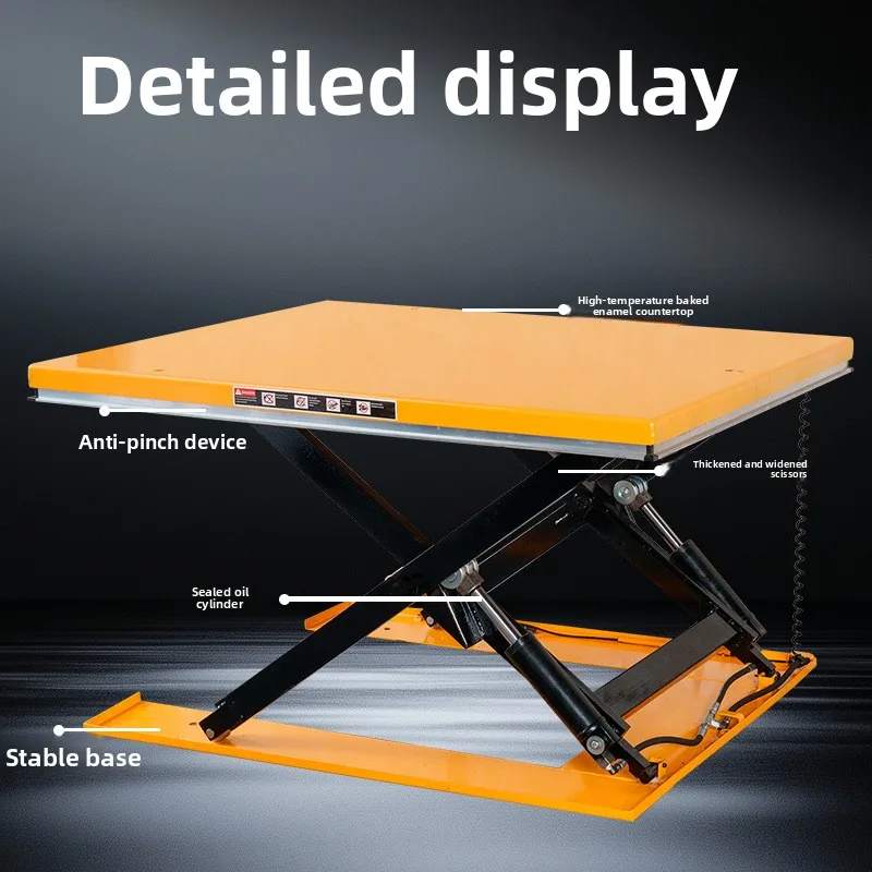 Fixed Electric Platform Scissor Logistics Lift Ultra-low Fixed Electric Hydraulic Lifting Platform