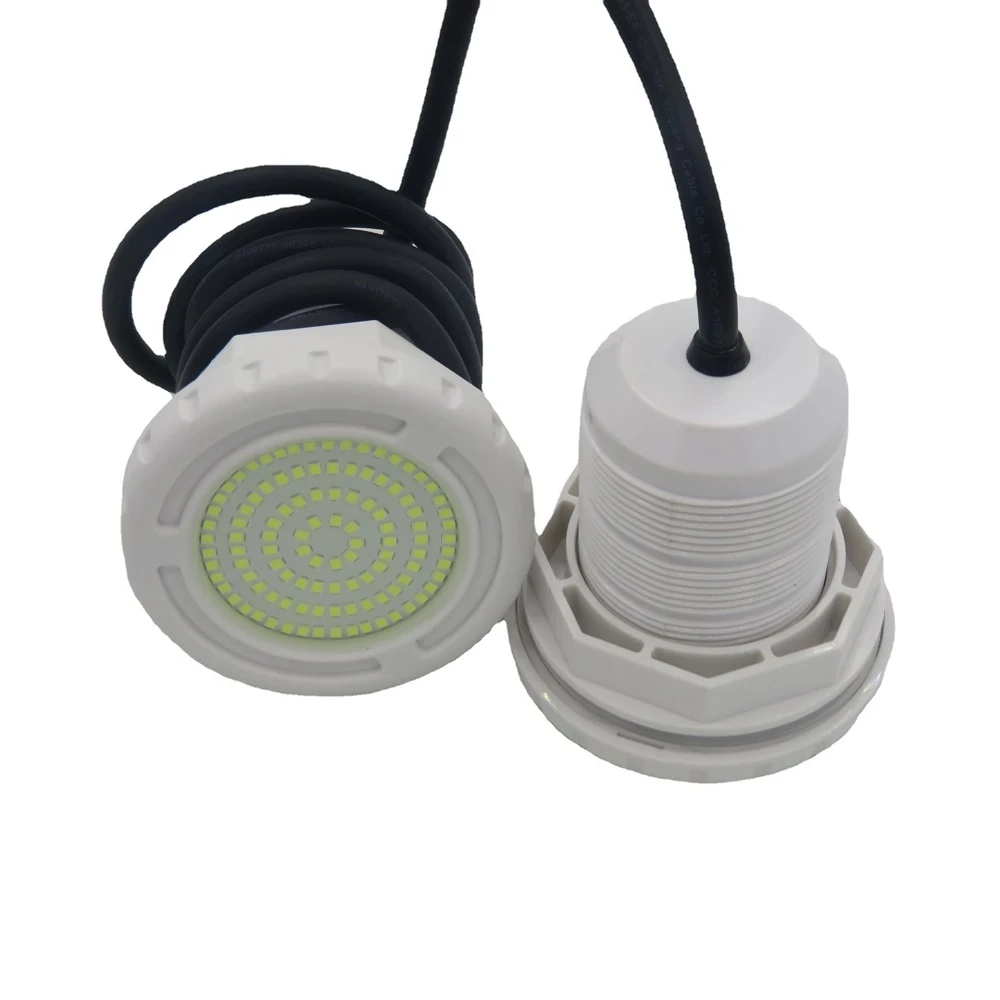 Lampe LED sous-marine pour la piscine, imperméable conforme à la norme IP68, avec télécommande, idéale pour un mariage, RVB, 15W, AC/DC 12V