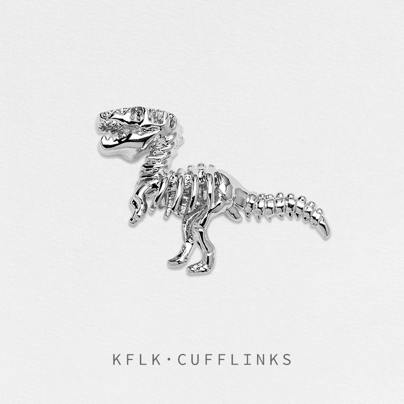 KFLK Fashion Dinosaur Fossil Brooch Pins Exquisite Brand Brooches For Women Mens Costumes Badge Brooch Jewelry Wholesale