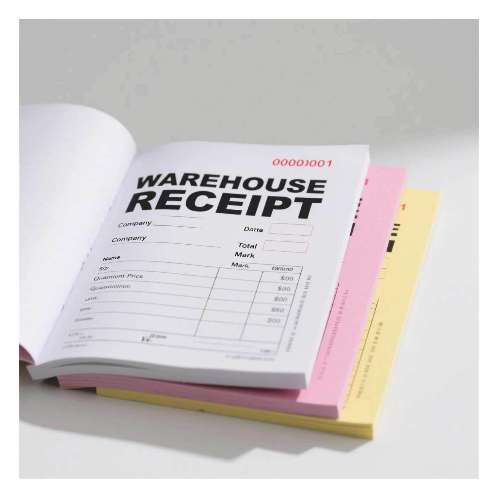 Secure Carbonless Receipts For Financial Record Keeping