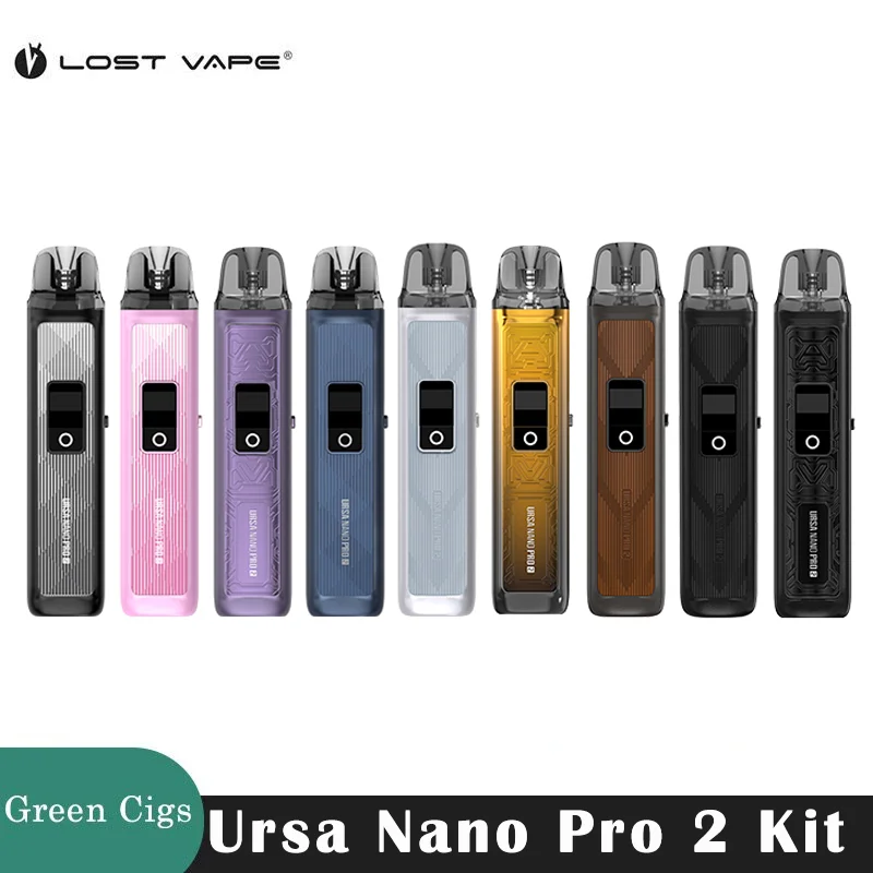 مجموعة Vape Ursa Nano Pro الأصلية المفقودة ، جهاز التبخير الإلكتروني ، رقاقة ، 30 واط ، بطارية من من نوع mAh ، رقاقة ، بخاخ ، بخاخ ، أوهم ، 0.8 أوم
