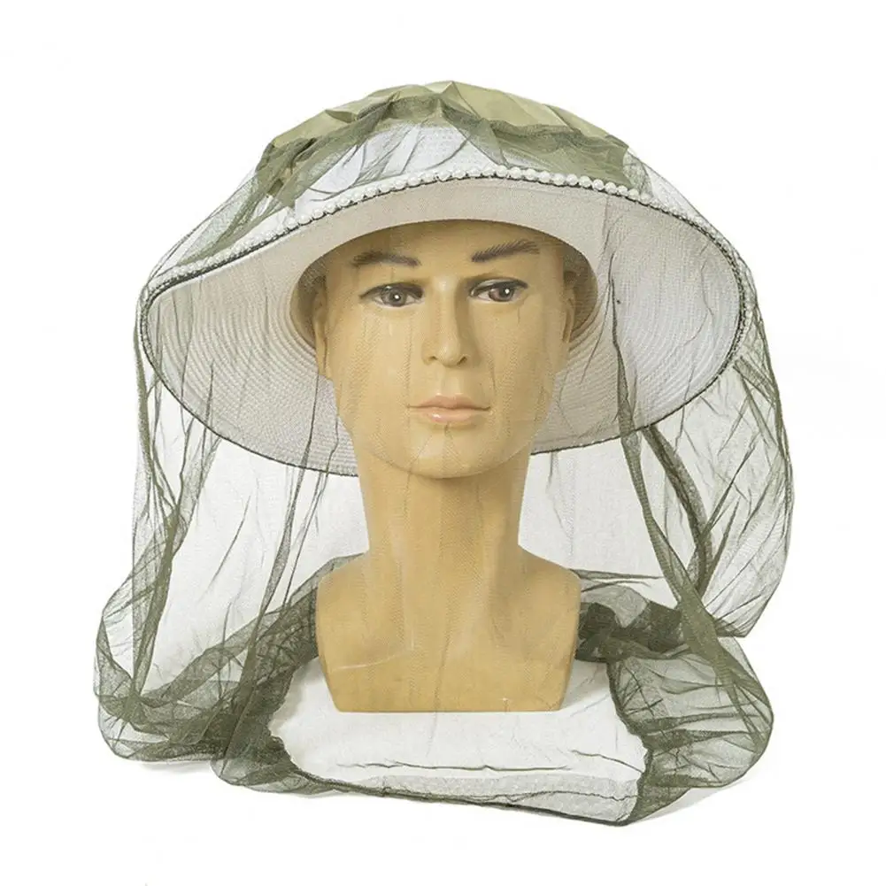 Polyester Head Net Fine Mesh Fishing Head Net for Outdoor Activities Breathable from Flying Men Women Camping