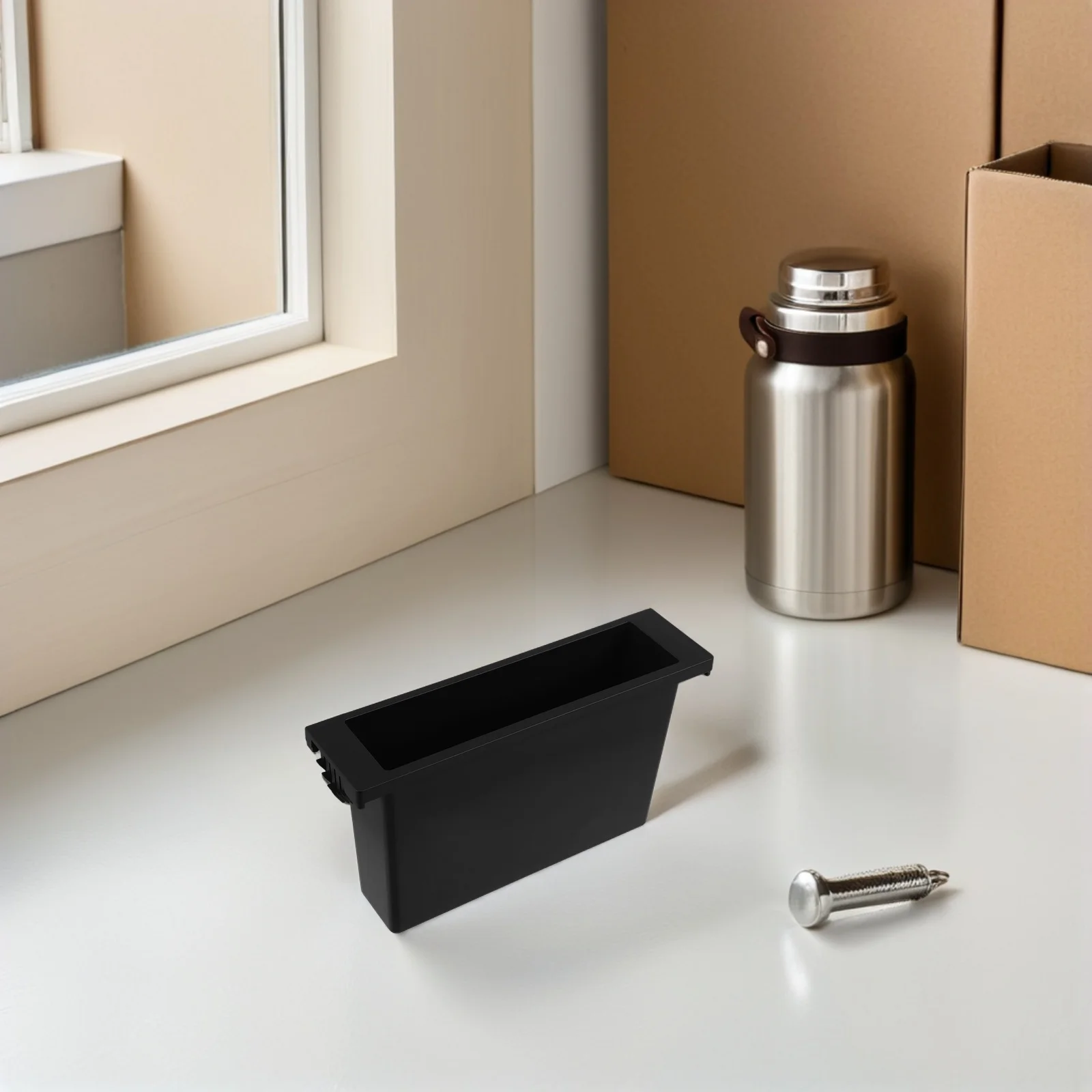 

Radio Organizer Universal Din Audio Storage Modern Black Finish Precise Compatibility Robust Wear-Resistant