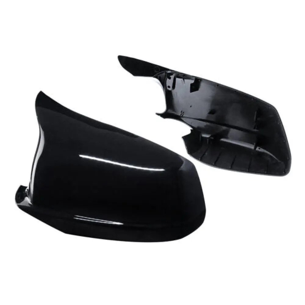 Gloss Black Wing Rearview Mirror Cover For BMW 5 Series F10 F11 Sedan 2011-13