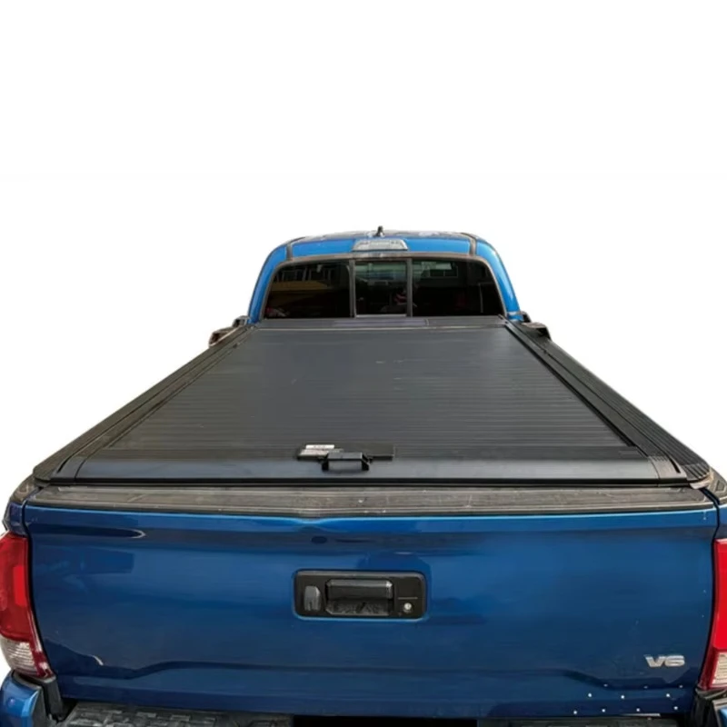 Retractable Electric Roller Shutter Roll up Roller Lid Hard Pickup Truck Bed Tonneau Cover for  Tacoma