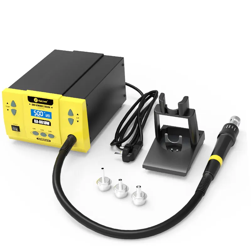 

Lead Free 1000W Digital Rework Hot Air Gun Soldering Station For Phone PCB IC Chip BGA Desoldering Repair Heat Gun Kailiwei