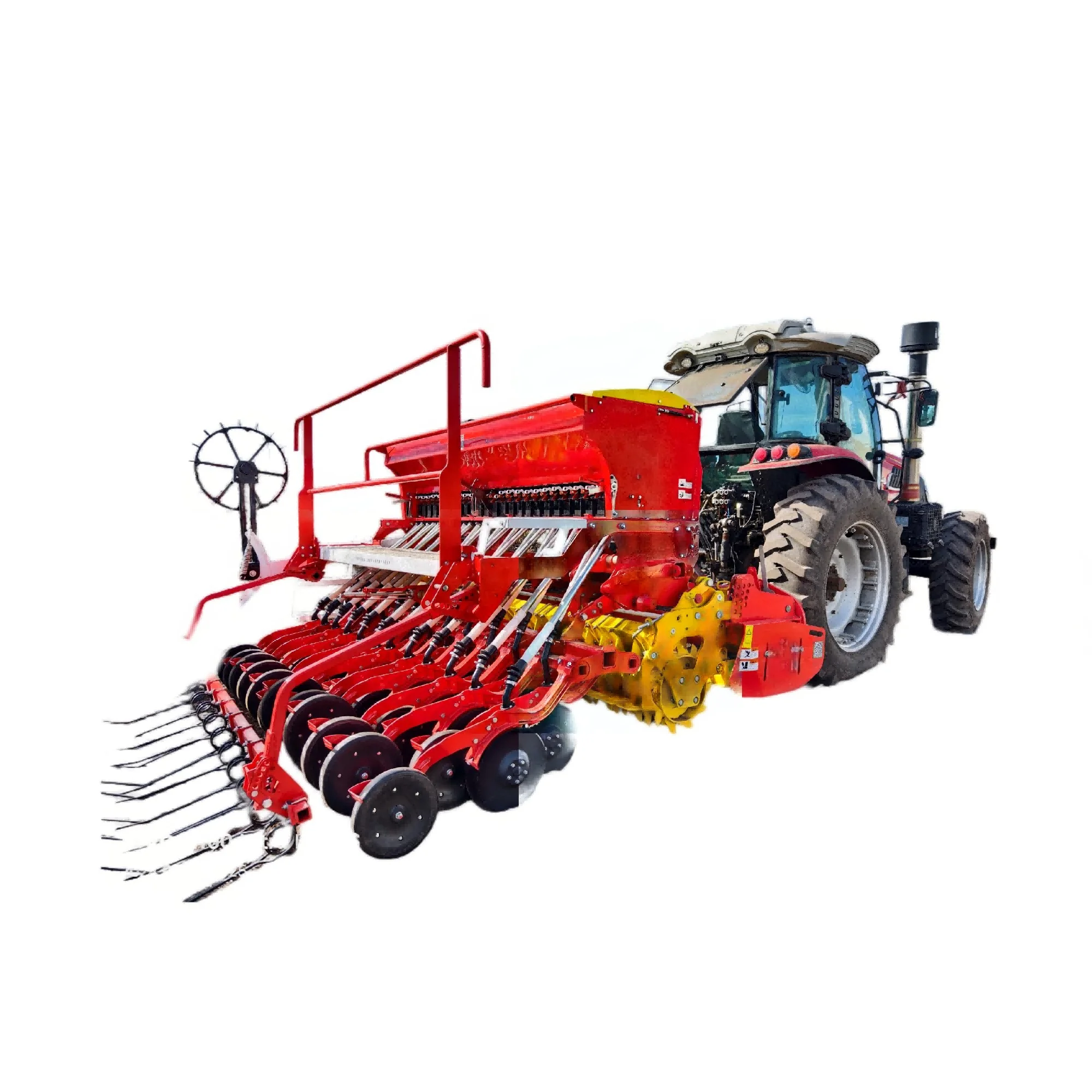 【Hot】【Hot】AGMA TOYAR 20/24 Row 3m 4m Combination No-Till Wheat Seeder Seed Planter Double-Disc Ploughshare Furrow Opener Sowing