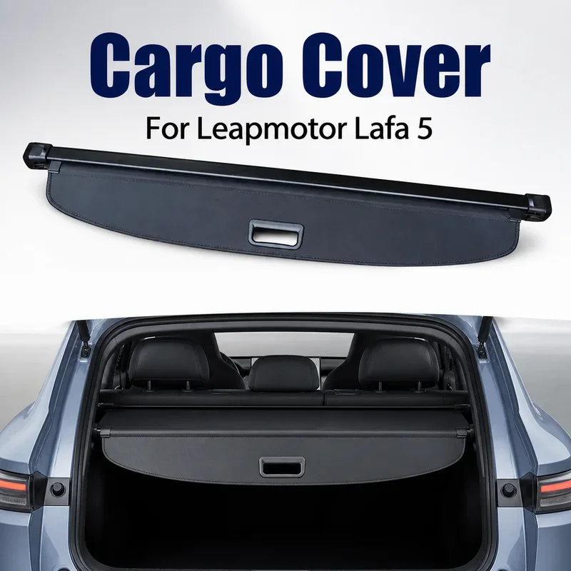 Cargo Cover Trunk Privacy Shade Rear Partition Antitheft Shield Organizer For Leapmotor Lafa 5 Standard Door Handle