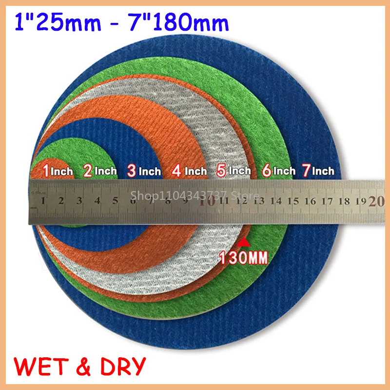 

1"25mm - 7"180mm Flocking Disc Sandpaper WET & DRY Abrasive Polishing Sanding Paper 60 80 100 120 150 180 240 320 to 10000 Grit