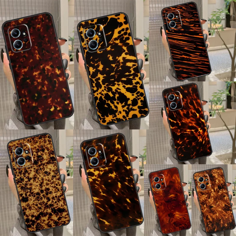 polished tortoise shell Marble Pattern Case For Xiaomi Redmi Note 11 Pro Note 12 8 9 10 Pro 12S 10S 11S 9S Redmi 12C 9C 10C Capa