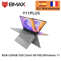 BMAX Y11 Plus Laptop 11.6 Inch 8GB RAM DDR4 256GB SSD Full Metal Case Notebook Windows 11 360degree Touchscreen Intel N5100