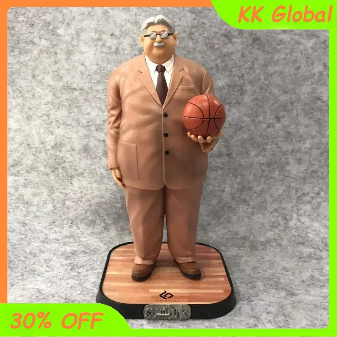 

22cm SLAM DUNK Coach Mitsuyoshi Anzai PVC Action Figure Anime Model Collection Statue Doll Toy Birthday Desktop Decoration Gift