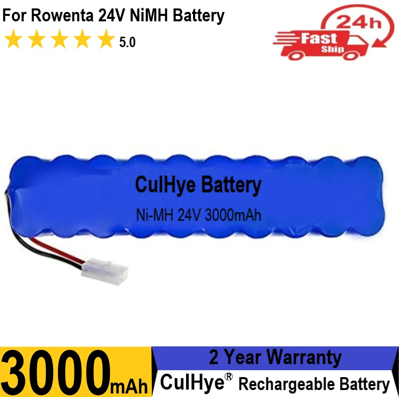 24V 3000mAh for Rowenta 24V NiMH Battery pack CD vacuum cleaner Besen air force Extreme RH8770 RH8771WS RH877501 RH8779 RH877901