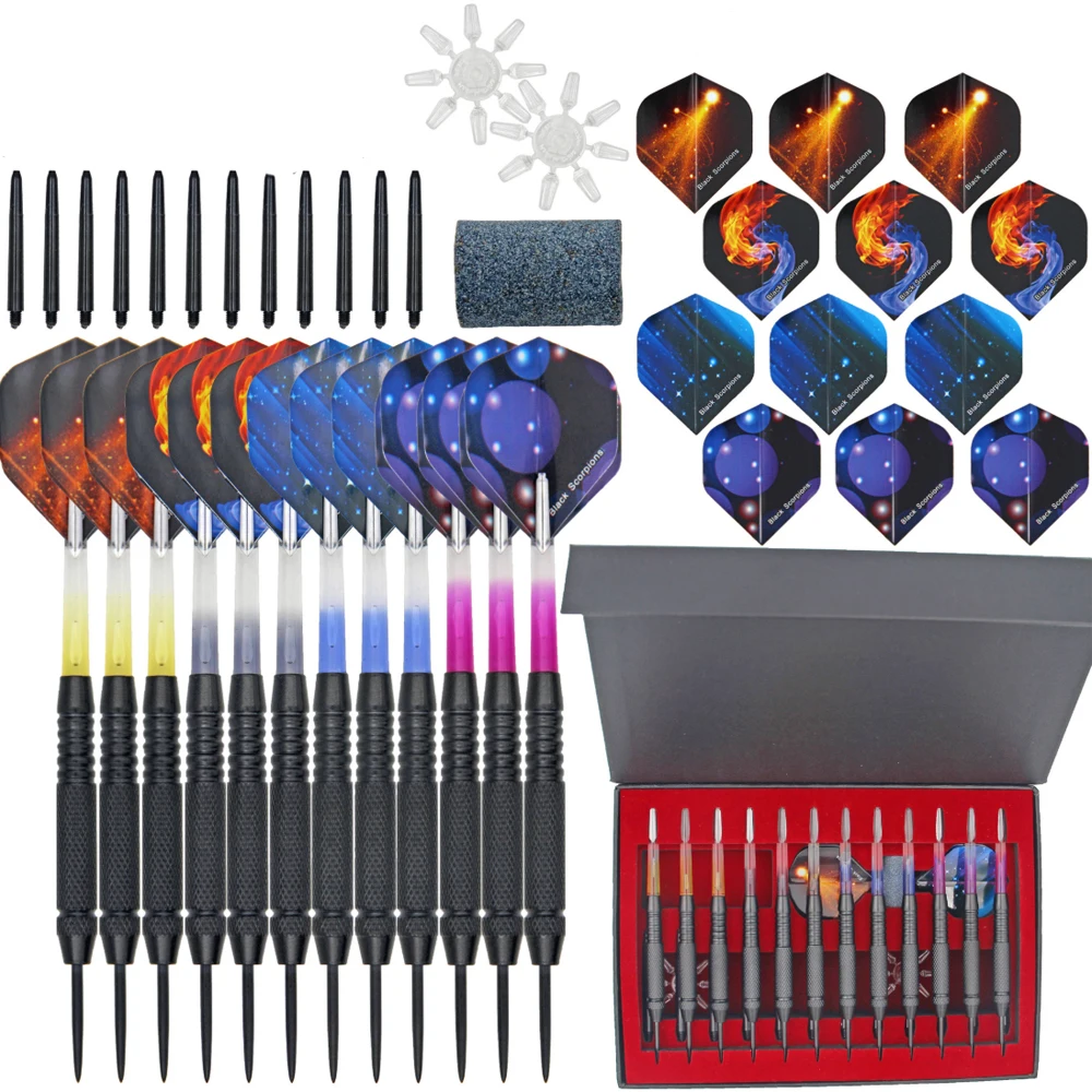 

Профессиональные аксессуары для игры в дартс: набор дротиков со стальными наконечниками, профессиональные дротики