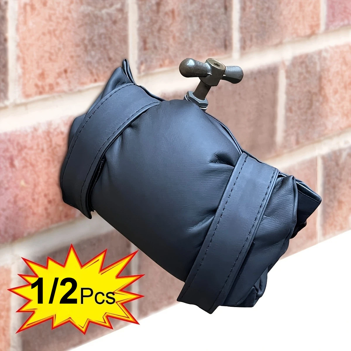 1/2pcs Outdoor Faucet Covers, Heavy-Duty Winter Freeze Protection,for Garden,Patio,Lawn,Easy Installation & Removal,Hose Storage