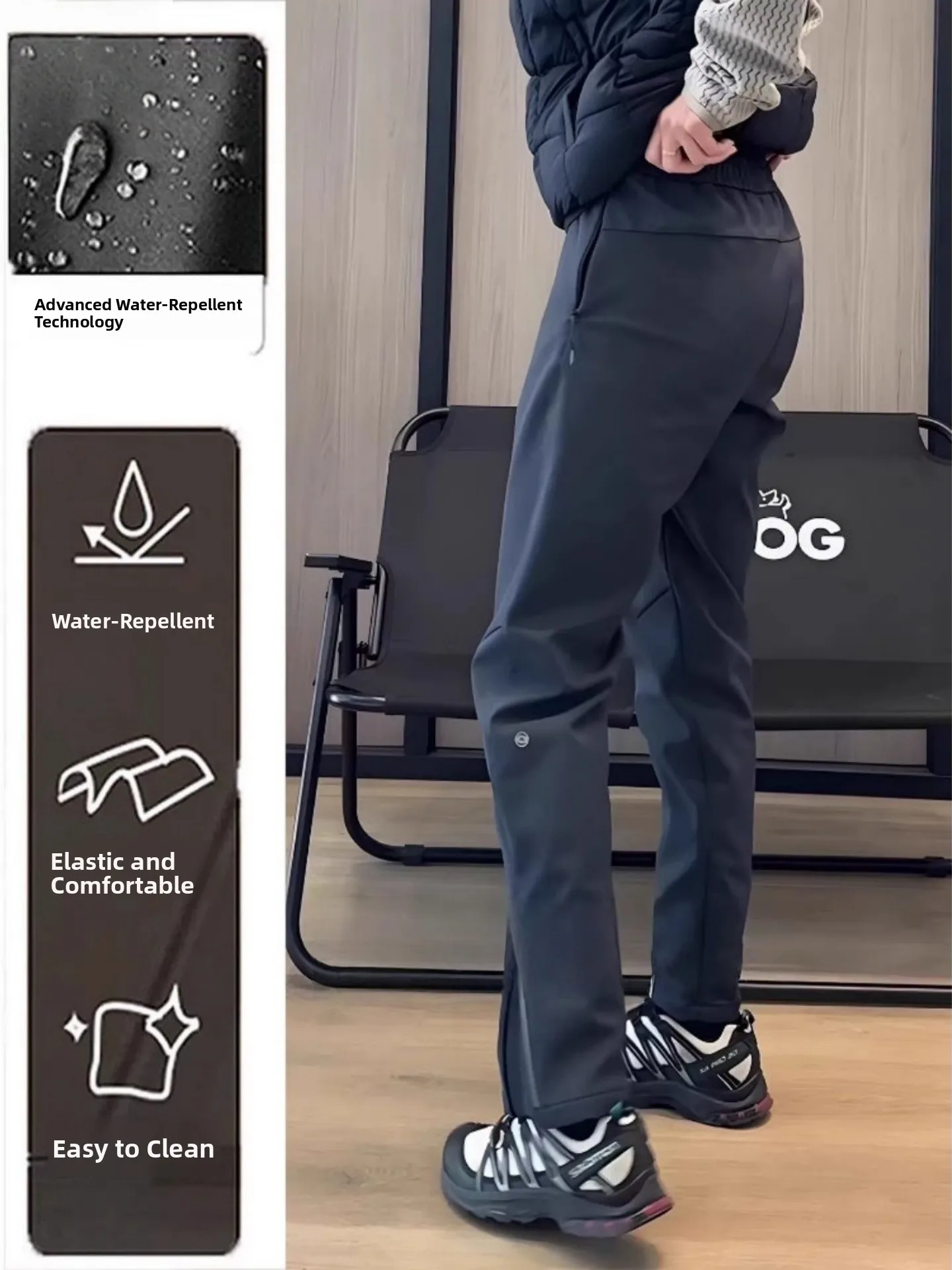 

Outdoor Profional Climbing Trousers Men's Casual Straight Leg Spor Pants Zipper Design Waterproof Outdoor Faion