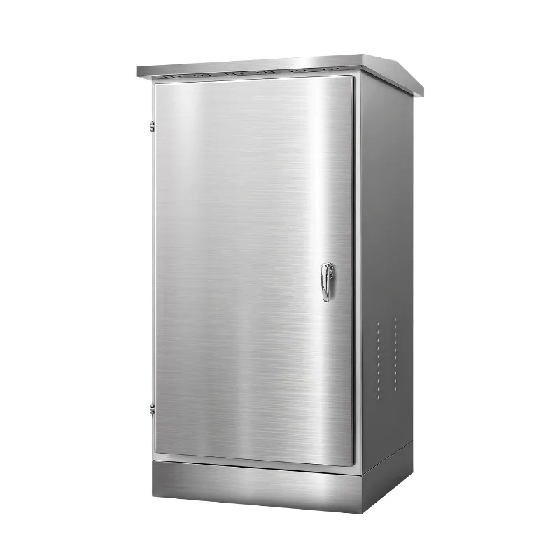 

Outdoor waterproof network cabinet 304 stainless steel outdoor rainproof communication cabinet