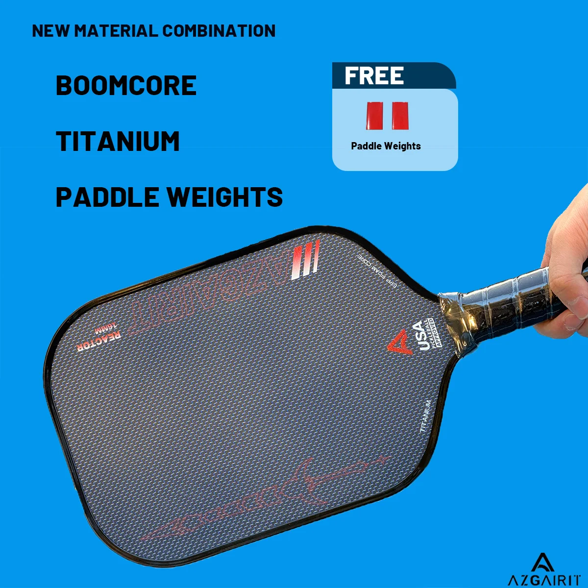 

Boomcore Pickleball Paddle | Titanium Reinforced | Power, Precise Control & Stability