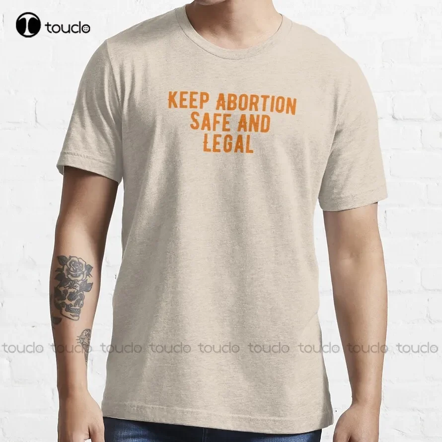 Keep Abortion Safe And Legal Trending T-Shirt Large Size Mens Shirt Outdoor Simple Vintag Casual T Shirts Fashion Tshirt Summer
