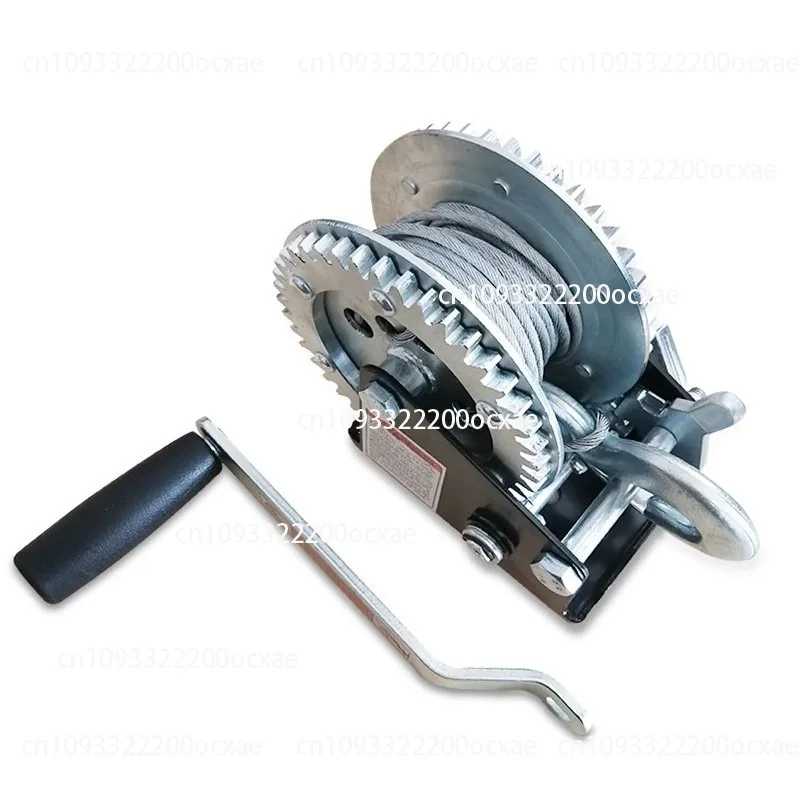 Trailer accessories winch motor boat rubber boat yacht trailer hand two-way self-locking labor-saving ratio winch