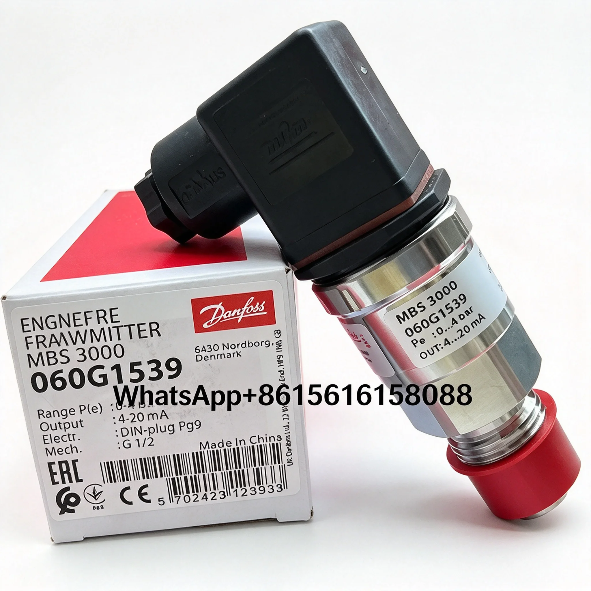 MBS3000 060G1412  060G1413  060G3723  060G1539  060G1540 0–6 bar G1/2  060G1541 0–10 bar G1/2 Danfoss Pressure Sensor