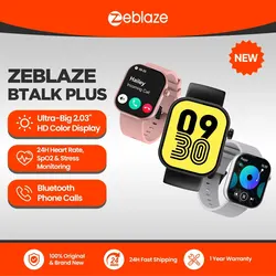 Nowy Zeblaze Btalk Plus Voice Calling Smartwatch 2.03'' Kolorowy wyświetlacz HD Śledzenie zdrowia i fitnessu Inteligentny zegarek dla mężczyzn i kobiet