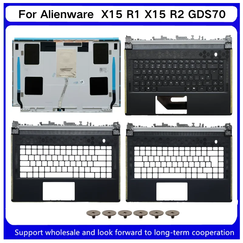 New Original For Kailxuling Alienware  X15 R1 X15 R2 GDS70 Lcd Rear Back Cover Top Case White 0KXJ52  Upper Case Palmrest Cover
