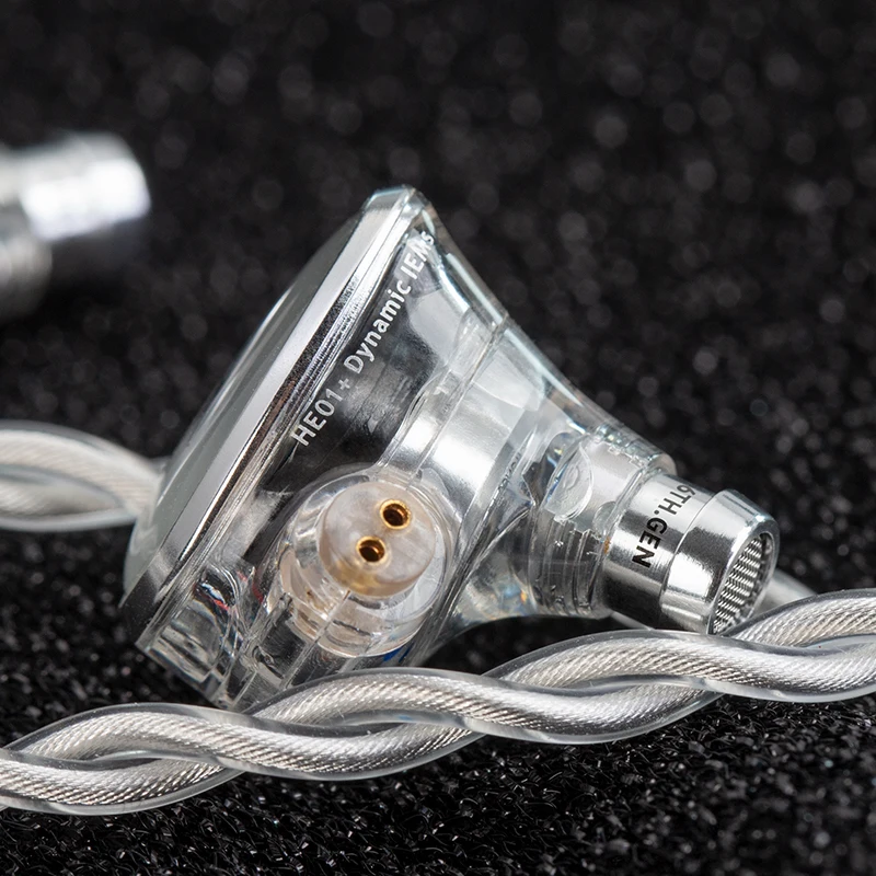 سماعات WHIZER Kylin HE01+ داخل الأذن، صوت واضح، جهير عميق، PU&PEEK، غشاء هجين 5N OFC، شاشة داخل الأذن معتمدة من الدقة العالية #6