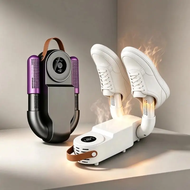 1Pcs Portable Automatic Fast Drying All-in-1 Smart Shoe Dryer With Smart Timer Function Perfect For Home And Dorm Living