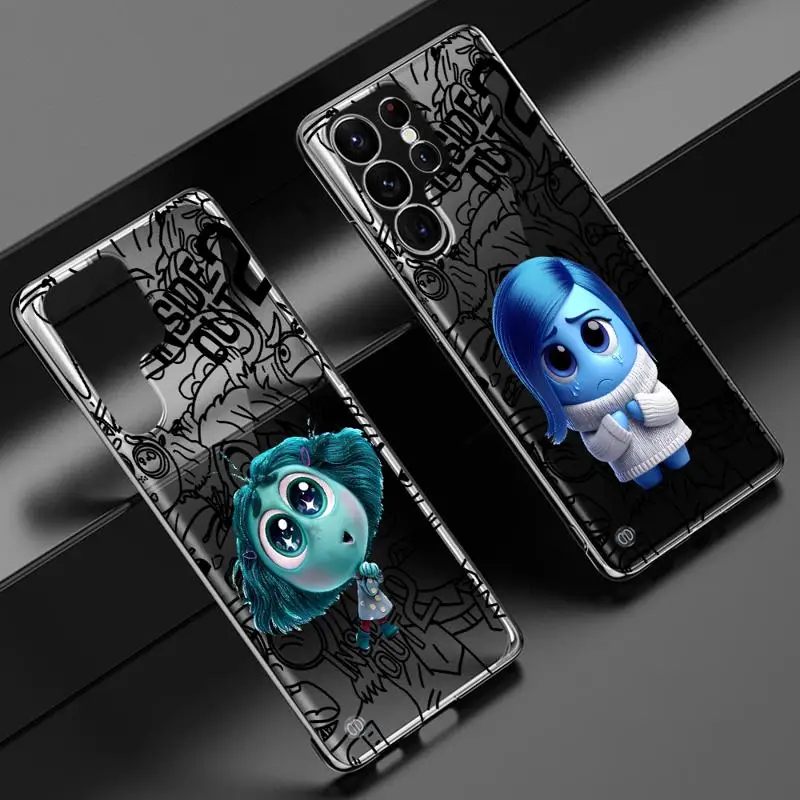 Disney Inside Out Vice Mente phone case for Samsung Galaxy S24 s23 Ultra FE cases s20 s21plus s22 borderless cooling clear funda