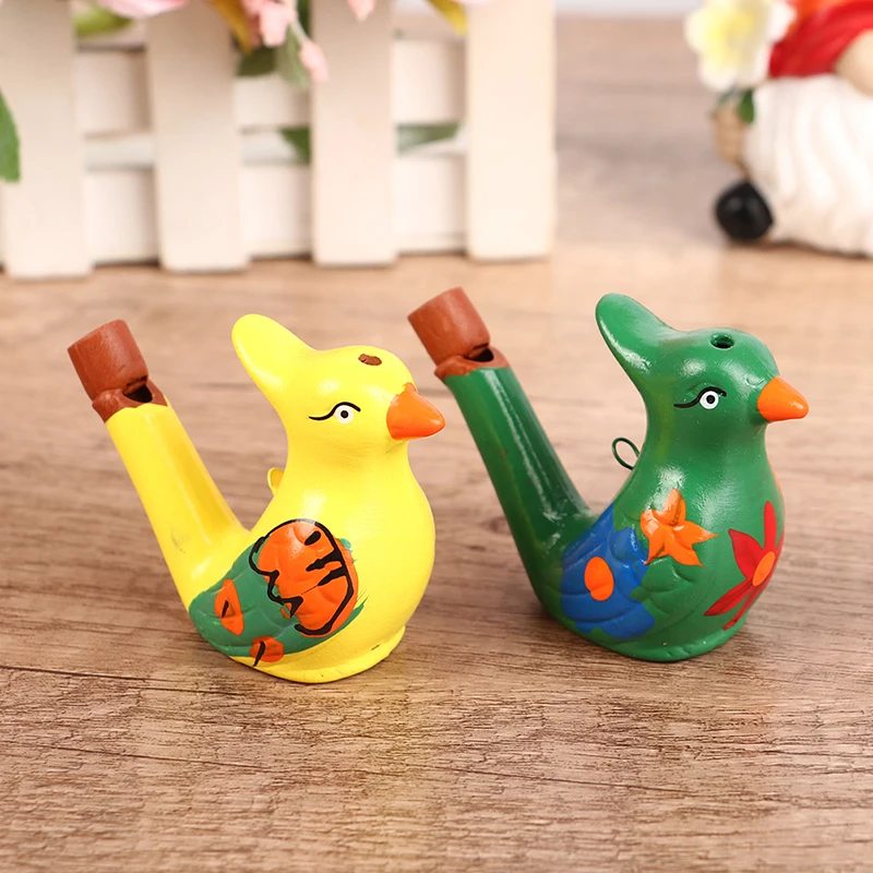 Water Bird Whistle for Children, Desenho colorido, Early Learning, Instrumento Musical Educacional, Bathtime Musical, Kid, 6x7cm