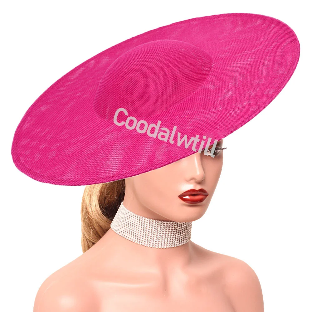 40CM Diameter Round Fascinator Base For Women Wedding Derby Fascinator DIY Hair Accessories Ladies Royal Ascot Millinery Craft