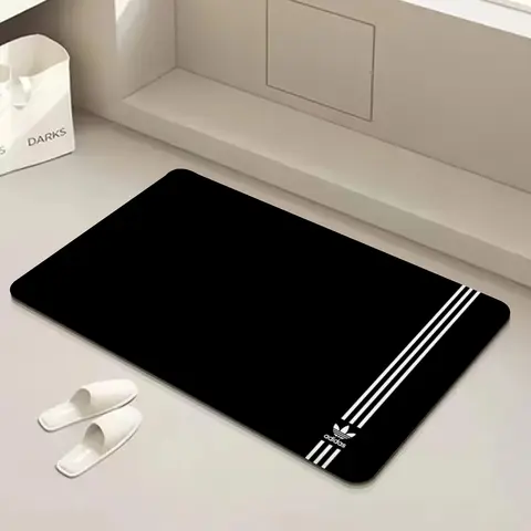 A-Adidas 바닥 매트를 보세요. 저렴한 미끄럼 방지 현대식 거실 발코니 인쇄 침대 옆 매트