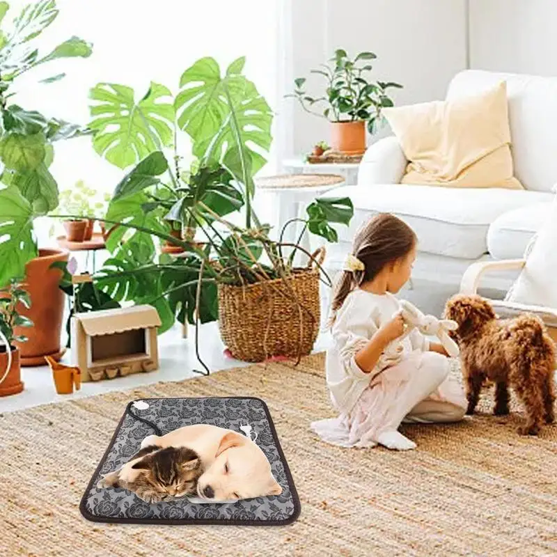 Pet Heating Pad Electric Blanket Dog Heat Mat With Auto Shut Off Waterproof Thermostat Electric Heated Mat Electric Pet Heated