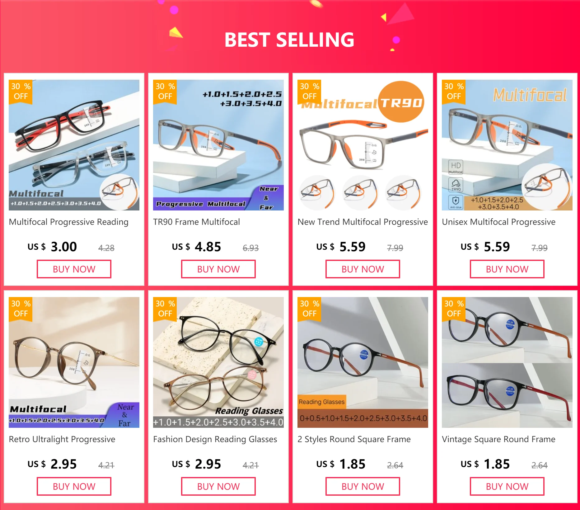 Elastische TR90 Lesebrille Vintage Flexible Anti Blau Licht Weit Anblick Brillen Frauen Männer Retro Presbyopie Sport Brillen – Detail 1