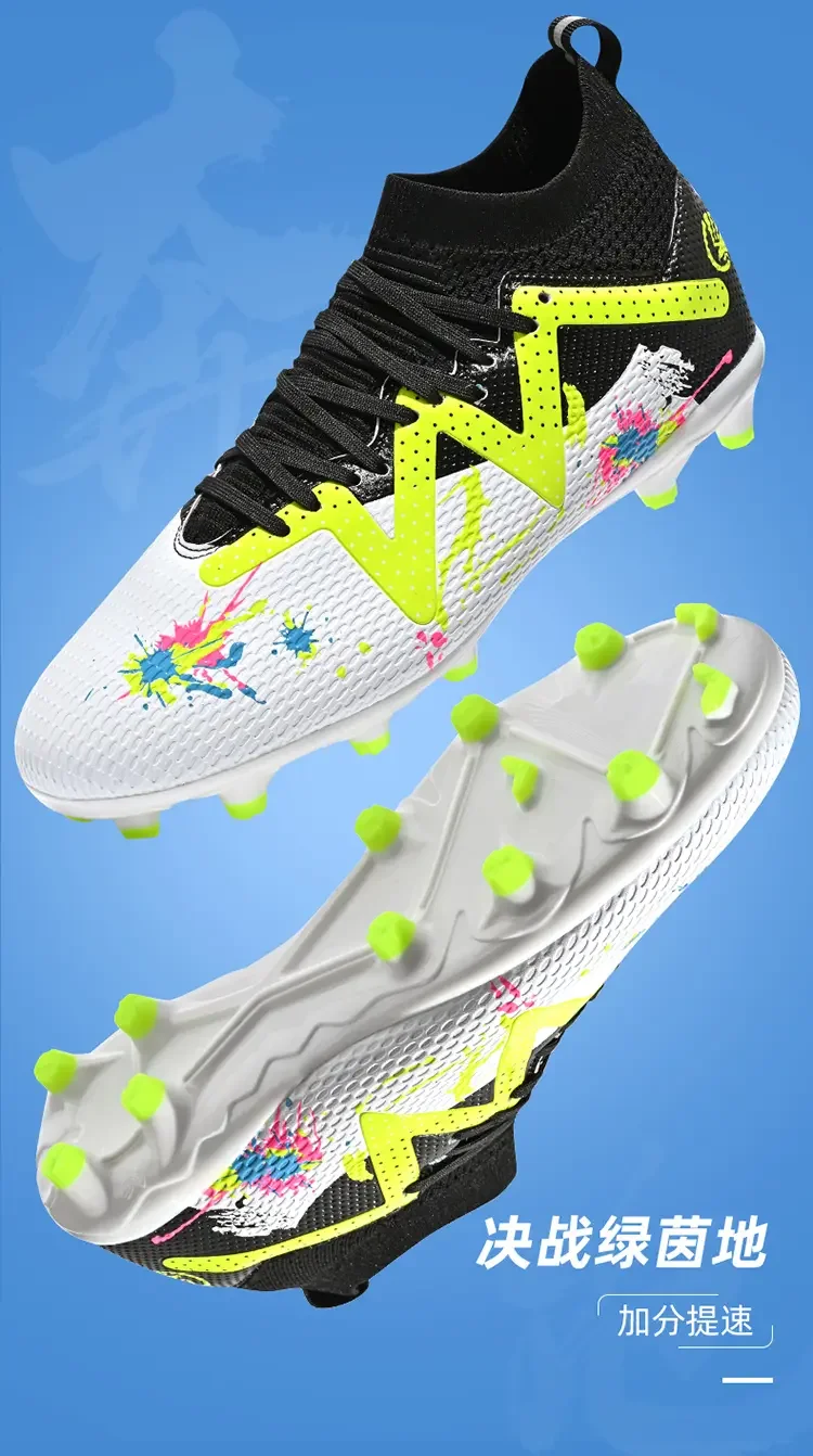 Light Multi Purpose Soccer Cleats Smooth Waterproof Upper Durable Non Slip Studs  Toe Guard For Field Grass Competition Sneakers