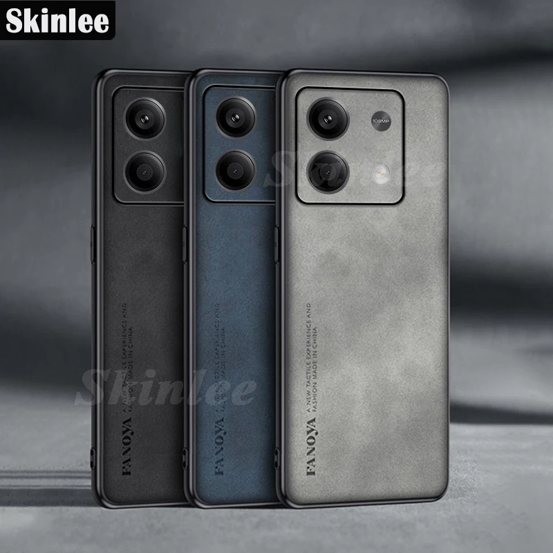 

Skinlee For Redmi Note 13 Pro 5G Case Solid Color Velvet Soft Matte Shockproof Shell For Redmi Note 13 Pro + Plus 4G Back Coque